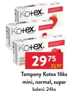 Qanto Tampony Kotex mini, normal, super nabídka