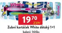 Qanto Zubní kartáček White dětský 1+1 nabídka