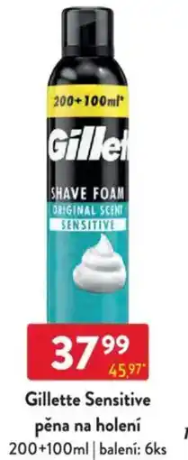 Qanto Gillette Sensitive pěna na holení nabídka