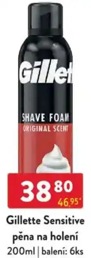 Qanto Gillette Sensitive pěna na holení nabídka