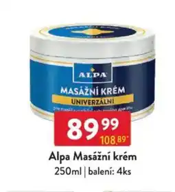 Qanto Alpa Masážní krém nabídka