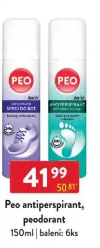 Qanto PEO antiperspirant, peodorant nabídka