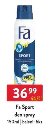 Qanto FA Sport deo spray nabídka