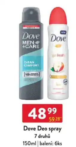 Qanto DOVE Deo spray nabídka