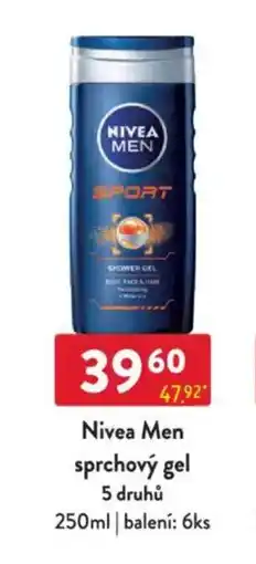 Qanto NIVEA Men sprchový gel nabídka