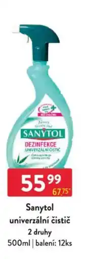 Qanto SANYTOL univerzální čistič nabídka