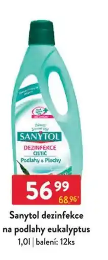 Qanto SANYTOL dezinfekce na podlahy eukalyptus nabídka
