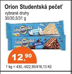 COOP DISKONT Orion Studentská pečeť' nabídka