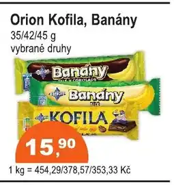 COOP DISKONT Orion Kofila, Banány nabídka