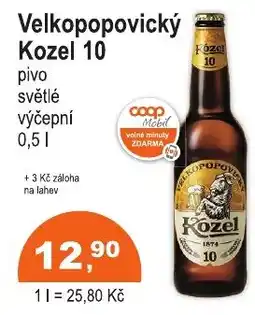 COOP DISKONT Velkopopovický Kozel 10 nabídka