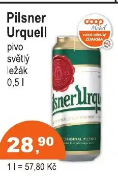 COOP DISKONT Pilsner Urquell nabídka