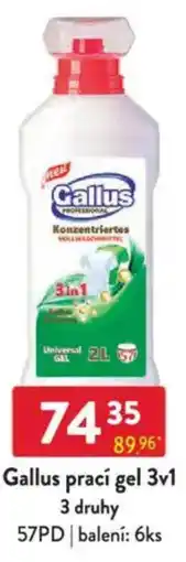 Qanto Gallus prací gel 3v1 nabídka