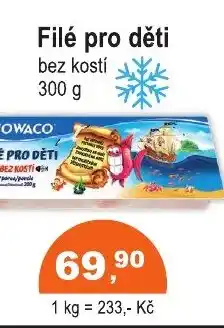 COOP DISKONT Filé pro děti nabídka