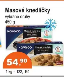 COOP DISKONT NOWACO Masové knedlíčky nabídka