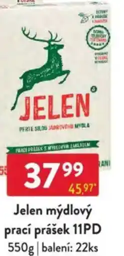 Qanto Jelen mýdlový prací prášek 11PD nabídka