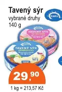 COOP DISKONT Tavený sýr nabídka