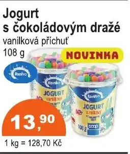 COOP DISKONT Jogurt s čokoládovým dražé nabídka