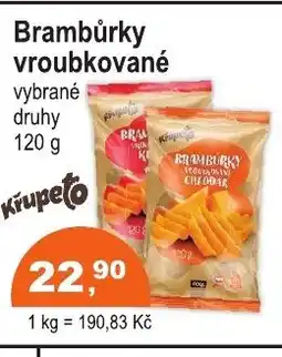 COOP DISKONT Brambůrky vroubkované nabídka