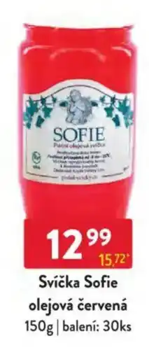 Qanto Svíčka Sofie olejová červená nabídka