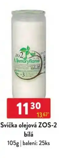Qanto Svíčka olejová ZOS-2 bílá nabídka