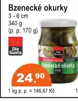COOP DISKONT Bzenecké okurky nabídka