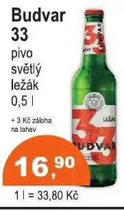 COOP DISKONT Budvar 33 nabídka