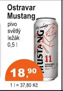 COOP DISKONT Ostravar Mustang nabídka
