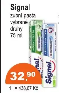 COOP DISKONT Signal zubní pasta nabídka