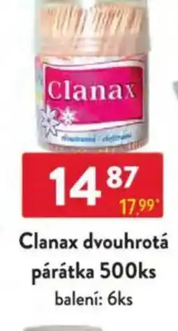 Qanto Clanax dvouhrotá párátka nabídka