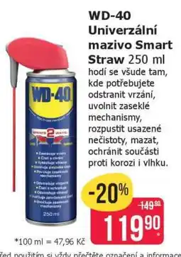 Teta WD-40 Univerzální mazivo Smart Straw 250 ml nabídka