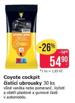 Teta Coyote cockpit čisticí ubrousky nabídka