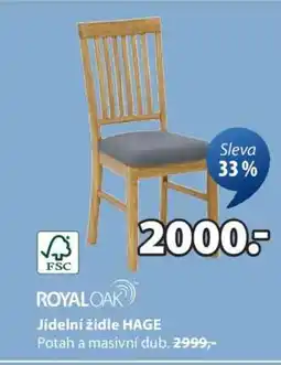 JYSK JÍDELNÍ ŽIDLE HAGE nabídka