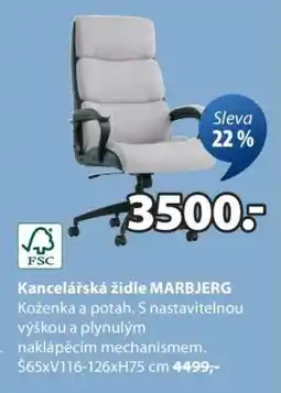 JYSK Kancelářská židle MARBJERG nabídka