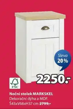 JYSK NOČNÍ STOLEK MARKSKEL nabídka