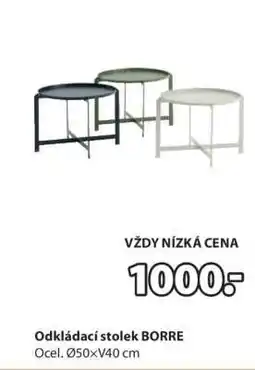 JYSK ODKLÁDACÍ STOLEK BORRE nabídka