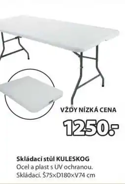 JYSK SKLÁDACÍ STŮL KULESKOG nabídka