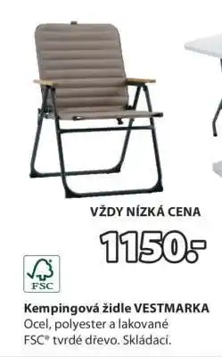 JYSK Kempingová židle VESTMARKA nabídka