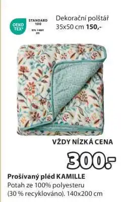 JYSK Prošívaný pléd KAMILLE nabídka