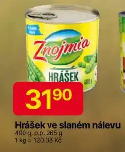 Hruška Hrášek ve slaném nálevu nabídka