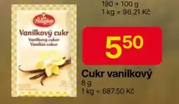 Hruška Cukr vanilkový nabídka