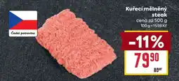 Billa Kuřecí mletý steak nabídka