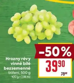 Billa Hrozny révy vinné bílé bezsemenné nabídka