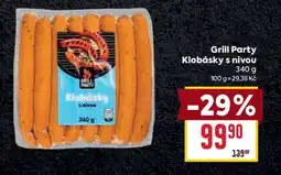 Billa Grill Party Klobásky s nivou nabídka