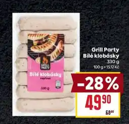 Billa Grill Party Bílé klobásky nabídka