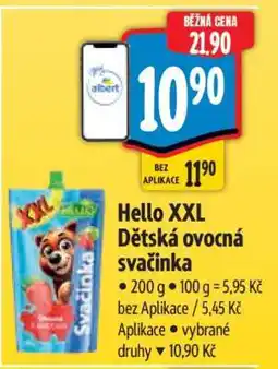 Albert Hello XXL Dětská ovocná svačinka nabídka