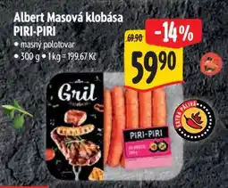 Albert Albert Masová klobása PIRI-PIRI nabídka