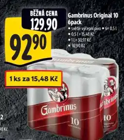 Albert Gambrinus Originál 10 6pack nabídka