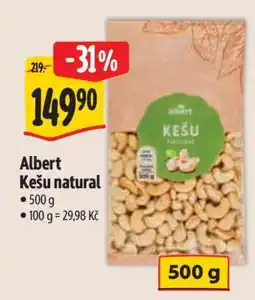 Albert Albert Kešu natural • nabídka