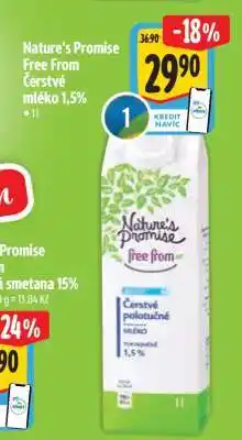 Albert Nature's Promise Free From Čerstvé mléko 1,5% nabídka