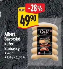 Albert Albert Bavorské kuřecí klobásky nabídka